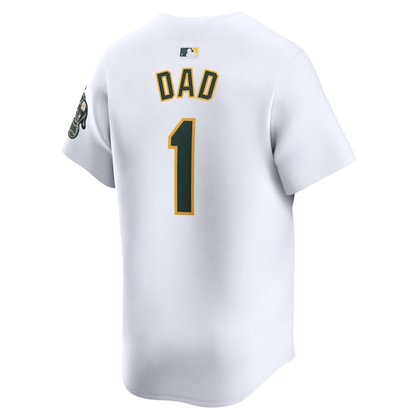 Oakland Athletics Nike #1 Dad Home Limited Jersey - White