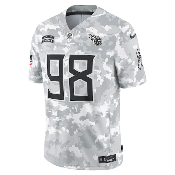 Jeffery Simmons Tennessee Titans Nike 2024 Salute to Service Limited Jersey - Arctic Camo