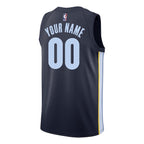 Memphis Grizzlies Nike Swingman Custom Jersey Navy - Icon Edition