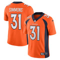 Justin Simmons Denver Broncos Nike Vapor Limited Jersey - Orange