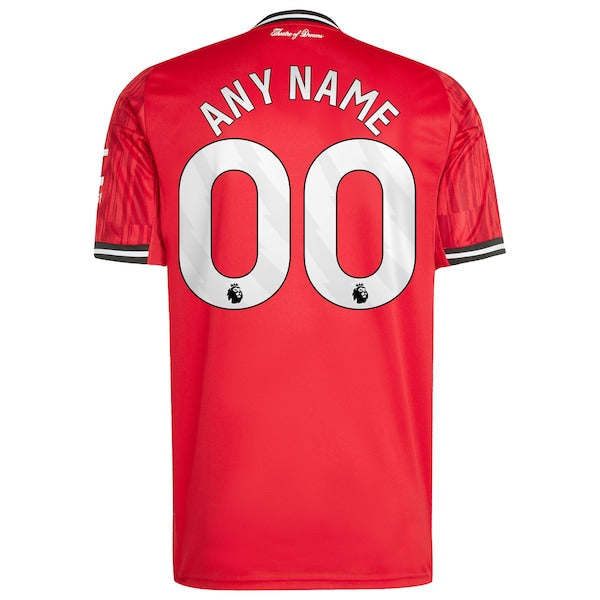 Manchester United adidas Home 2025/26 Custom Replica Jersey - Red/White