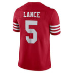 Trey Lance San Francisco 49ers Nike Vapor Limited Jersey - Scarlet/Red/White