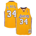 Shaquille O'Neal Los Angeles Lakers 1999/00 Hardwood Classics Swingman Jersey - Gold