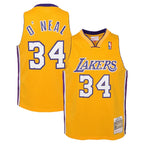 Shaquille O'Neal Los Angeles Lakers 1999/00 Hardwood Classics Swingman Jersey - Gold