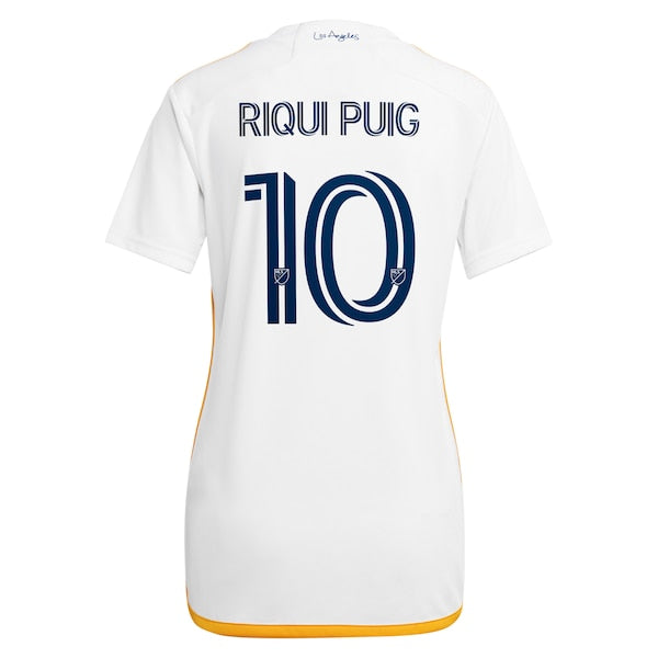 Riqui Puig LA Galaxy adidas Women's 2024 Angeleno Kit Replica Player Jersey - White/Green