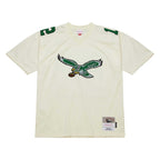Randall Cunningham Philadelphia Eagles Chainstitch Legacy Jersey - Cream
