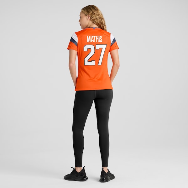 Damarri Mathis Denver Broncos Nike Women's Team Game Jersey -  Orange