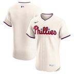 Philadelphia Phillies Nike Alternate 2 Elite Jersey - Cream/White/Light Blue
