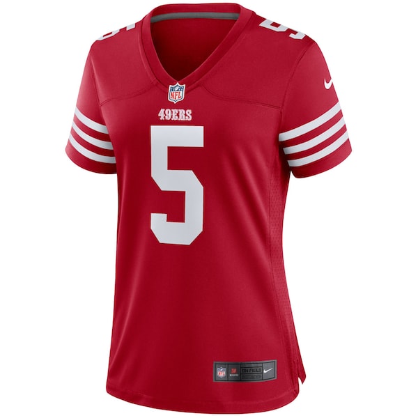 Trey Lance San Francisco 49ers Nike Women's Player Jersey - Scarlet/White