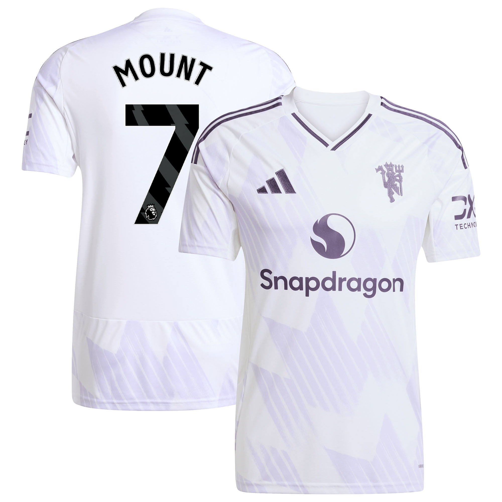 Mason Mount Manchester United adidas 2025/26 Third Replica Player Jersey - Black/White