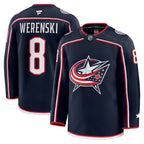Zach Werenski Columbus Blue Jackets  Home Premium Jersey - Navy