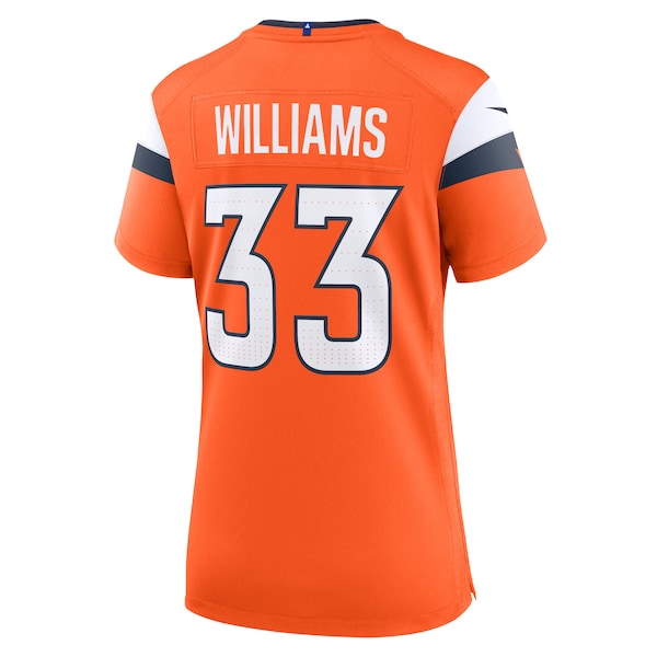 Javonte Williams Denver Broncos Nike Women's Game Jersey - Orange