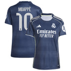 Kylian Mbappé Los Merengues adidas Women's 2025/26 Away Replica Player Jersey - Blue/White