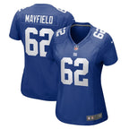 Jalen Mayfield New York Giants Nike Women's  Game Jersey -  Royal