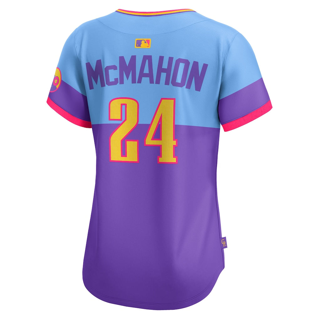Ryan McMahon Colorado Rockies Nike Women's 2025 City Connect Limited Player Jersey - Purple/Light Blue