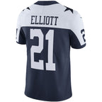 Ezekiel Elliott Dallas Cowboys Nike Alternate Vapor Limited Jersey - Navy/White
