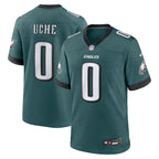 Josh Uche Philadelphia Eagles Nike Team Game Jersey - Midnight Green