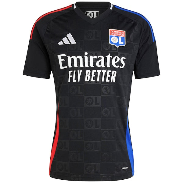 Olympique Lyonnais adidas 2024/25 Away Replica Jersey - Black