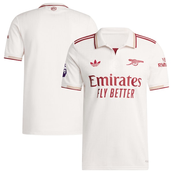 Arsenal adidas 2025/26 Third Authentic Jersey - White/Red/Blue