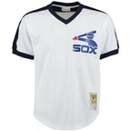 Carlton Fisk Chicago White Sox Cooperstown Mesh Batting Practice Jersey - White
