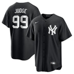 Men's New York Yankees Aaron Judge Nike Black Official Replica Player Jersey