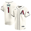 Arizona Diamondbacks Nike #1 Dad Home Limited Jersey - White