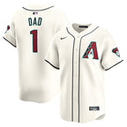Arizona Diamondbacks Nike #1 Dad Home Limited Jersey - White