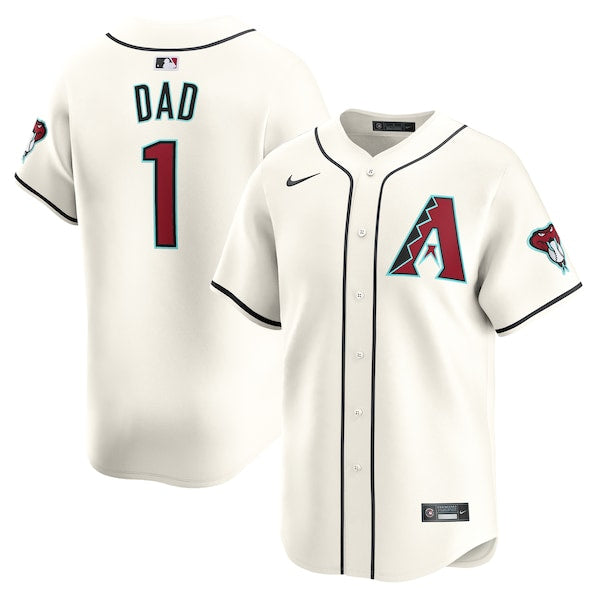 Arizona Diamondbacks Nike #1 Dad Home Limited Jersey - White