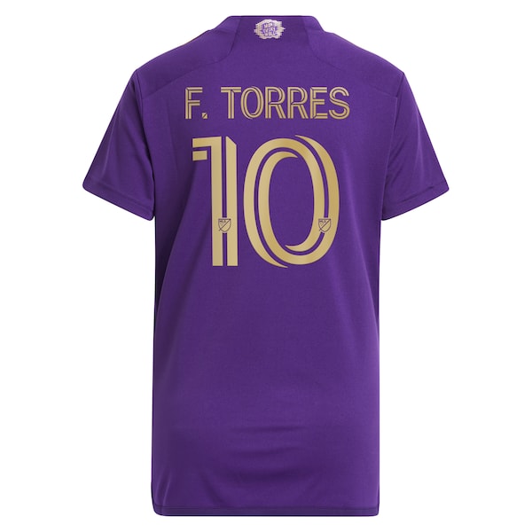 Facundo Torres Orlando City SC adidas Women's 2024 The Wall Kit Replica Player Jersey – Purple