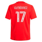 Brian Gutiérrez Chicago Fire adidas Youth 2024 Return To Red Replica Player Jersey – Red