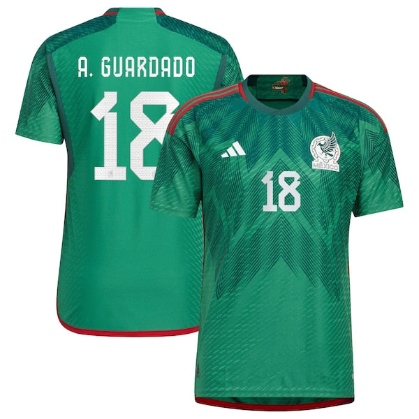 Andres Guardado Mexico National Team adidas 2022/23 Home Authentic Player Jersey - Green