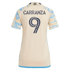 Julian Carranza Philadelphia Union adidas Women's 2024 For Philly Replica Player Jersey – Tan