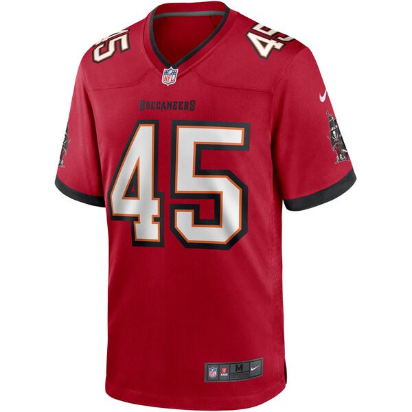 Devin White Tampa Bay Buccaneers Nike Player Game Jersey - Red/Pewter