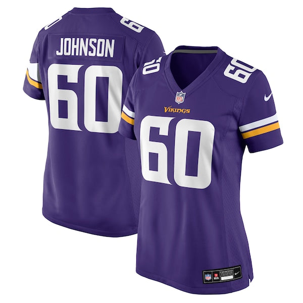 Marcellus Johnson Minnesota Vikings Nike Women's Team Game Jersey -  Purple