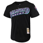 Luis Gonzalez Arizona Diamondbacks Cooperstown Collection Mesh Batting Practice Button-Up Jersey - Black