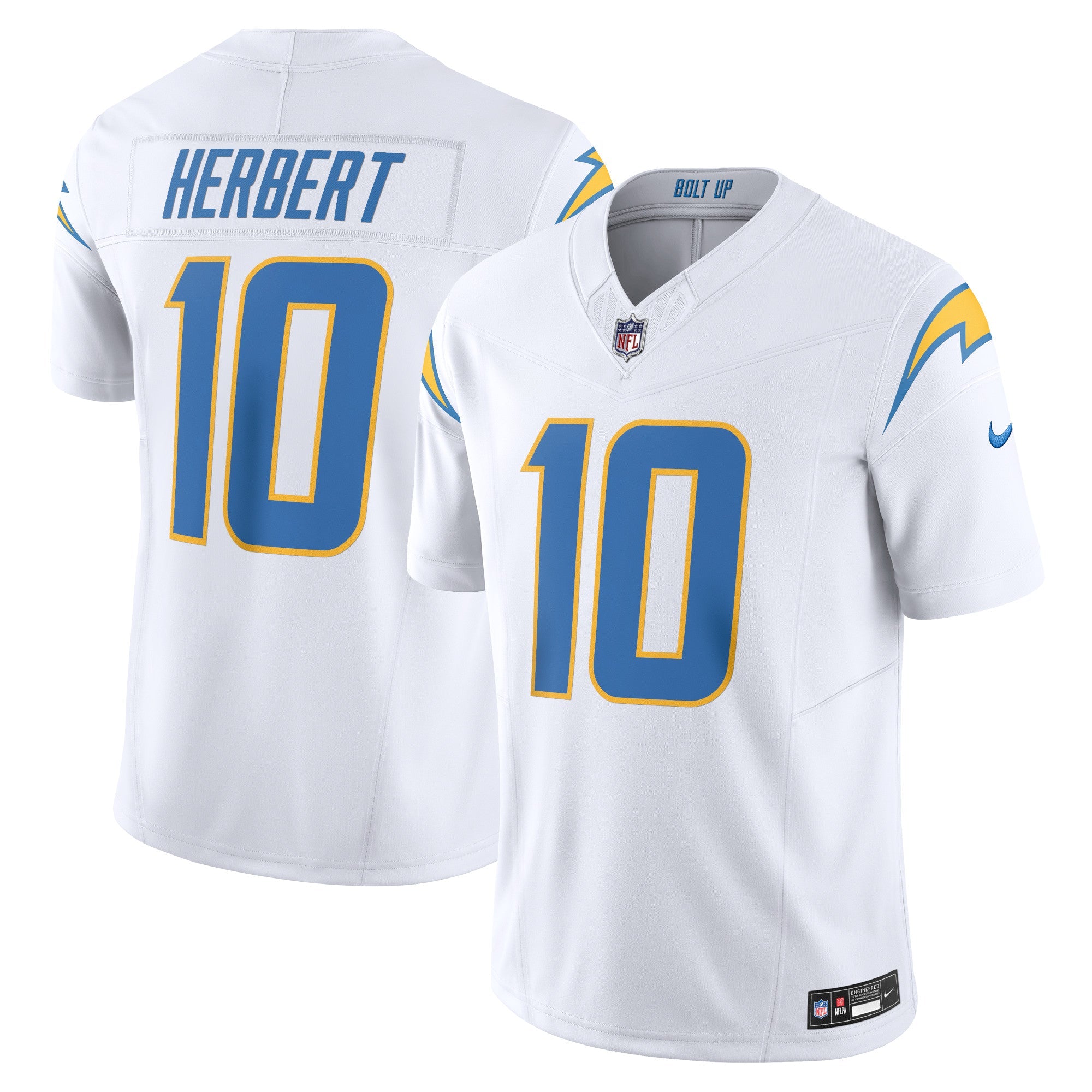 Justin Herbert Los Angeles Chargers Nike Vapor F.U.S.E. Limited Jersey - Royal/Navy/Powder Blue/White