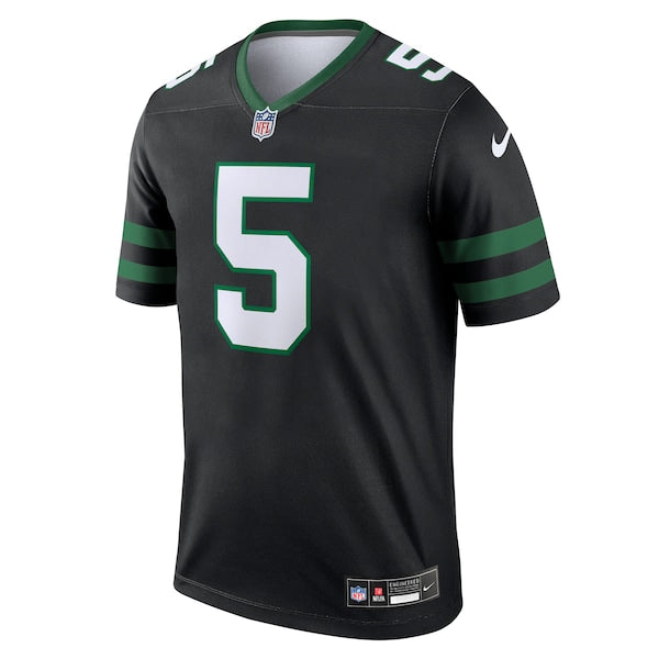 Garrett Wilson New York Jets Nike Alternate Legend Jersey  - Legacy Black