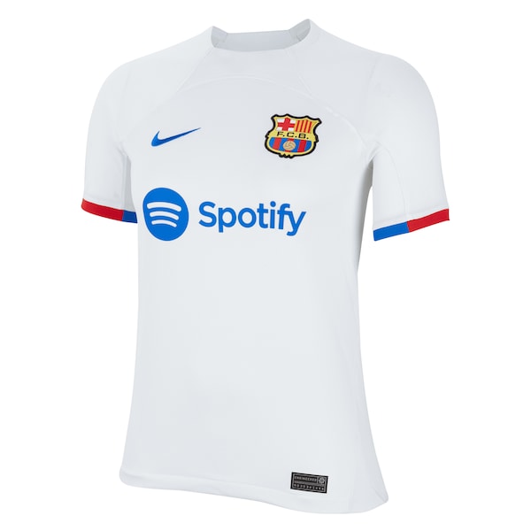 Pedri Barcelona Nike Youth 2023/24 Away Replica Jersey - White