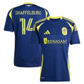 Jacob Shaffelburg Nashville SC adidas 2025 The Heart of Nashville Kit Replica Player Jersey - Navy