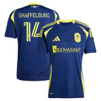 Jacob Shaffelburg Nashville SC adidas 2025 The Heart of Nashville Kit Replica Player Jersey - Navy