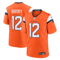 Men's Denver Broncos RJ Harvey Nike  Orange Team Game Jersey