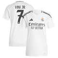 Vini Jr. Los Merengues adidas Women's 2024/25 Home Replica Player Jersey - White