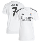 Vini Jr. Los Merengues adidas Women's 2024/25 Home Replica Player Jersey - White
