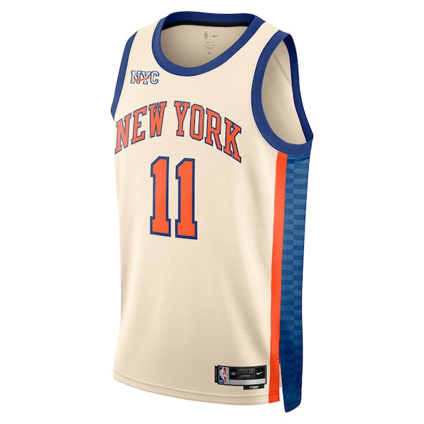 Jalen Brunson New York Knicks Nike Unisex 2025/26 Swingman Jersey - Cream - City Edition
