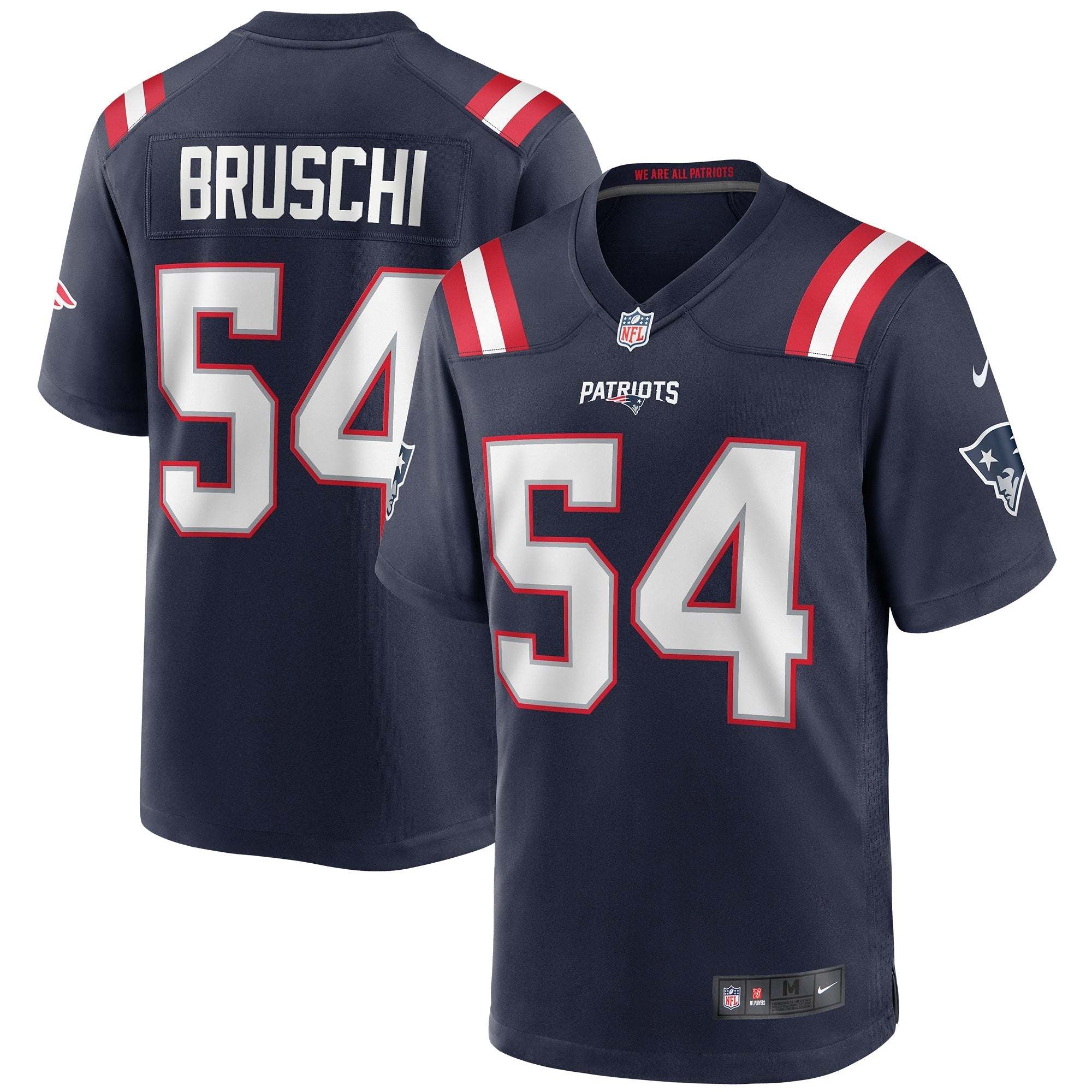 Tedy Bruschi New England Patriots Nike Retired Player Alternate Game Jersey - Red/Navy