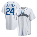 Ken Griffey Jr. Seattle Mariners Nike Home Cooperstown Collection Player Jersey - White