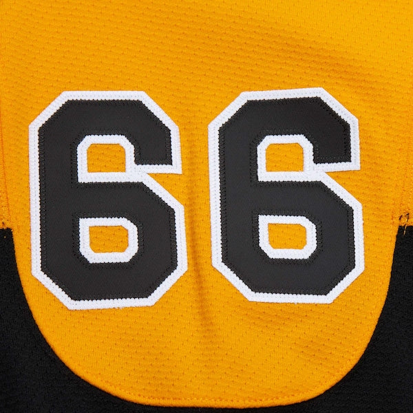 Mario Lemieux Pittsburgh Penguins 1984-85 Power Play Jersey - Gold/Black