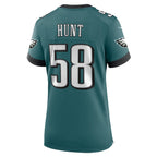 Jalyx Hunt Philadelphia Eagles Nike Women's Team Game Jersey - Midnight Green