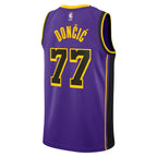 Luka Dončić Los Angeles Lakers Jordan Brand Statement Edition Swingman Jersey - Purple