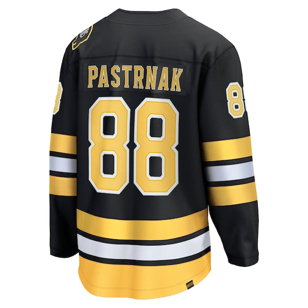 David Pastrnak Boston Bruins  Home Breakaway Player Jersey - Black